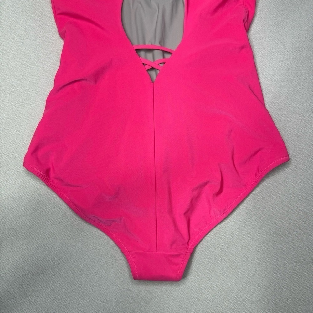 Lululemon Salt Laced One Piece Swimsuit Pink Highlight Size 12 Nwt - Picture 8 of 11